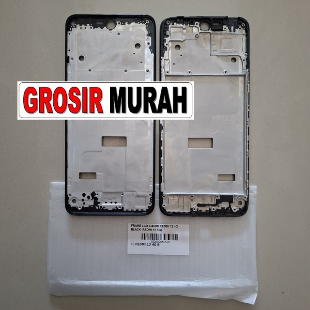 Frame Lcd Xiaomi Redmi 12 4G Black (Redmi 12 5G)