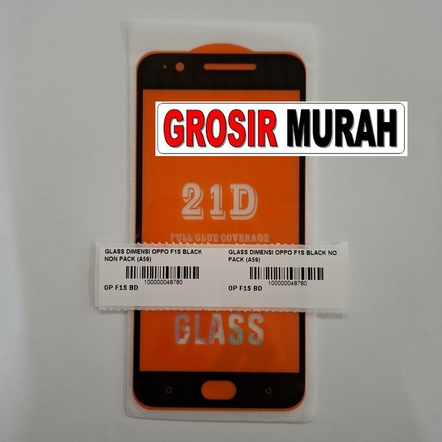 Glass Dimensi Oppo F1s Black Non Pack (a59)