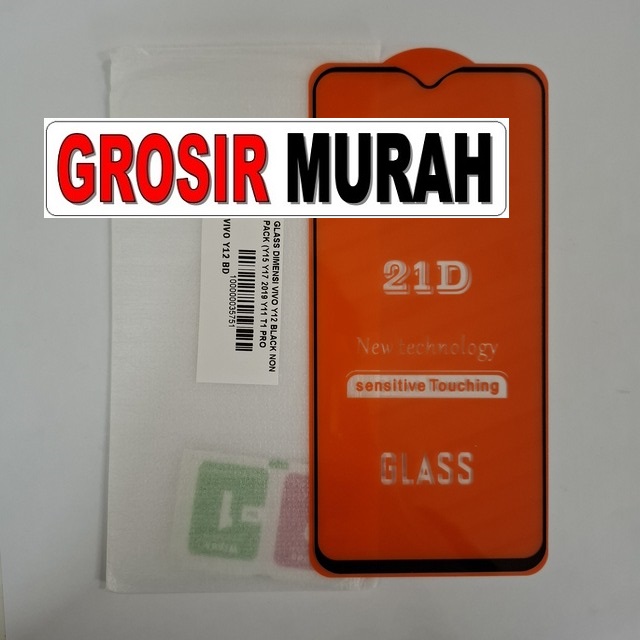 Glass Dimensi Vivo Y12 Black Non Pack (y15 Y17 2019 Y11 T1 Pro A307 A505 A507 M215 M217 M315)