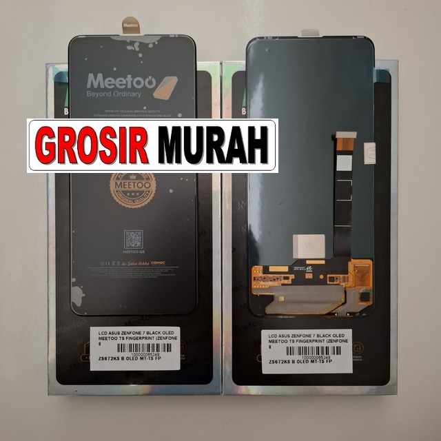 Lcd Asus Zenfone 7 Black Oled Meetoo Ts Fingerprint (zenfone 8 Flip Zs672ks Zs670ks)