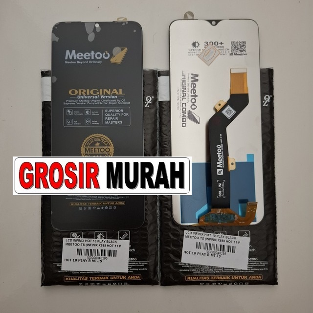 Lcd Infinix Hot 10 Play Black Meetoo Ts (infinix X688 Hot 11 Play)