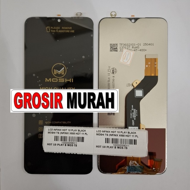 Lcd Infinix Hot 10 Play Black Moshi Ts (infinix X688 Hot 11 Play)