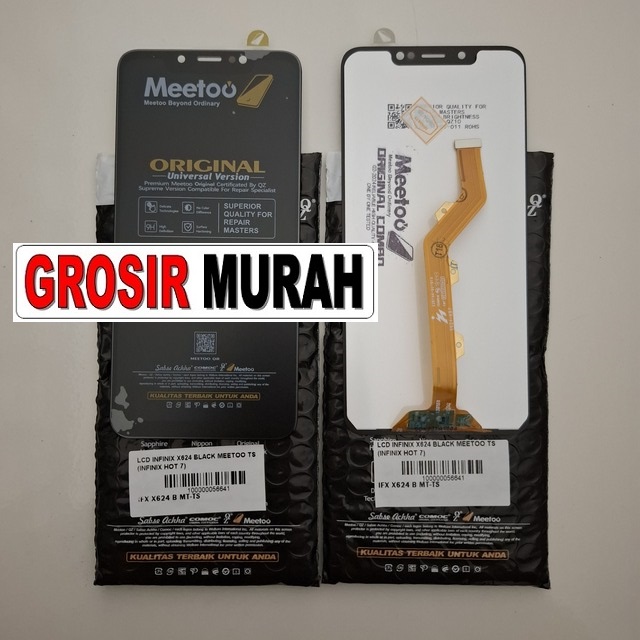 Lcd Infinix X624 Black Meetoo Ts (infinix Hot 7)