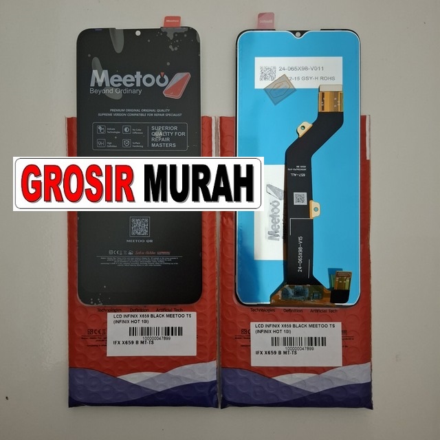 Lcd Infinix X659 Black Meetoo Ts (infinix Hot 10i)