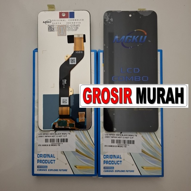 Lcd Infinix X6816 Black Mgku Ts (x6817 Infinix Hot 12 Hot 12 Play)