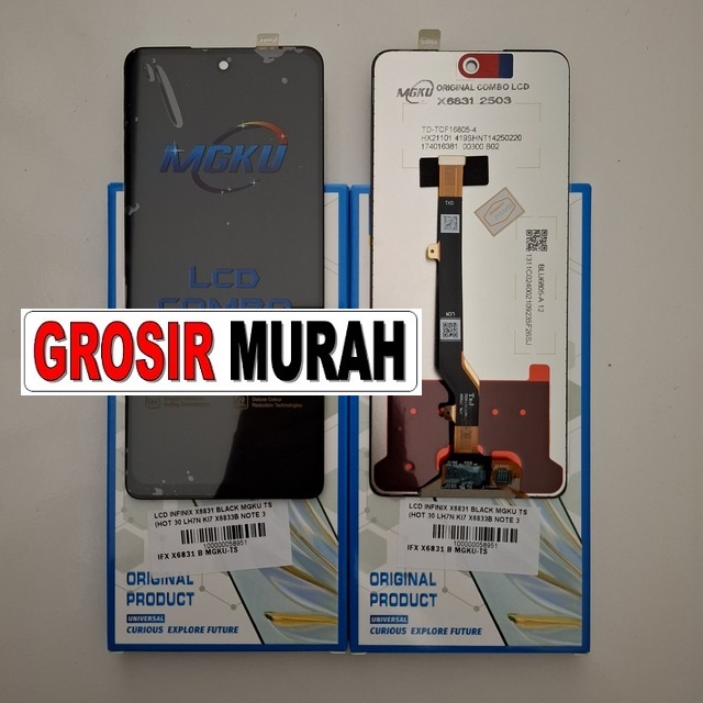 Lcd Infinix X6831 Black Mgku Ts (hot 30 Lh7n Ki7 X6833b Note 30 Pova 5 Spark 10 Pro)
