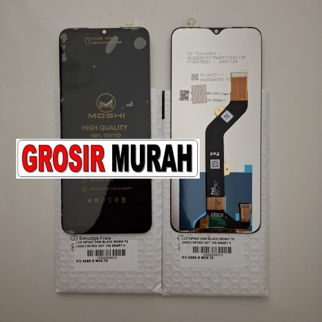 Lcd Infinix X689 Black Moshi Ts (x6823 Infinix Hot 10s Smart 6 Plus Tecno Spark 7p)