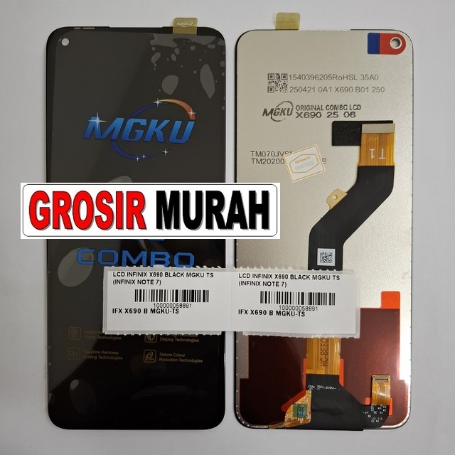 Lcd Infinix X690 Black Mgku Ts (infinix Note 7)