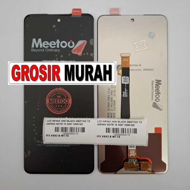 Lcd Infinix X693 Black Meetoo Ts (infinix Note 10 X697 X698 Note 11 Pro Note 11s)
