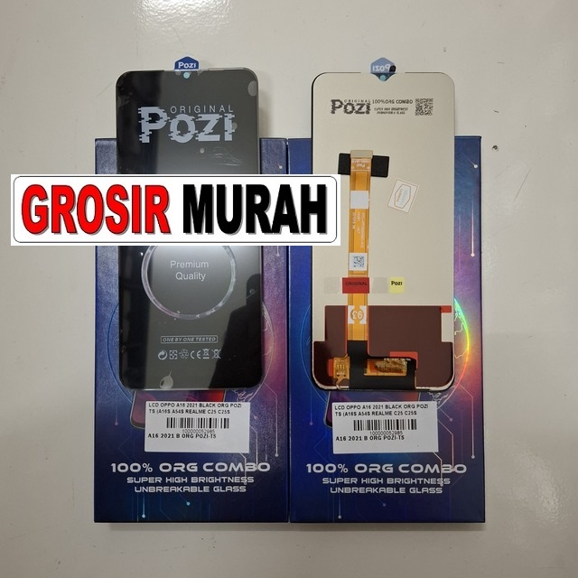 Lcd Oppo A16 2021 Black Org Pozi Ts (a16s A15 A15s A16k A16e A35 Realme C12 C15 C25 C25s Narzo 20 50