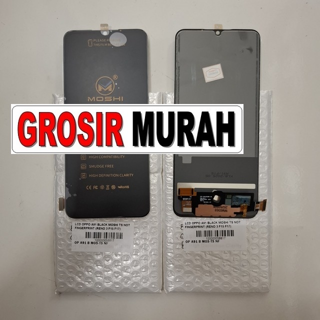 Lcd Oppo A91 Black Moshi Ts Not Fingerprint (reno 3 F15 F17 A73 4g)