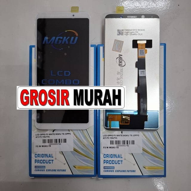 Lcd Oppo F5 White Mgku Ts (oppo A73 F5 Youth)