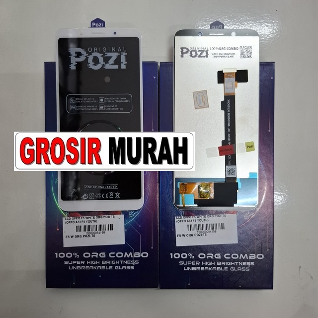 Lcd Oppo F5 White Org Pozi Ts (oppo A73 F5 Youth)