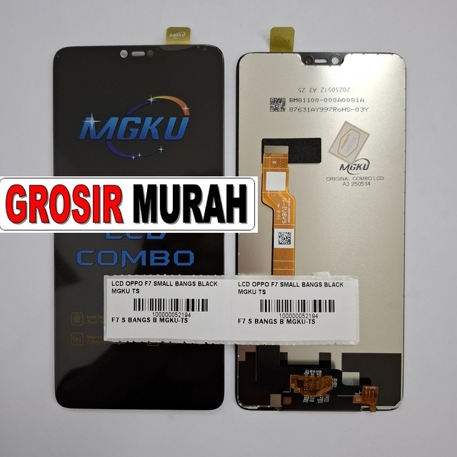 Lcd Oppo F7 Small Bangs Black Mgku Ts