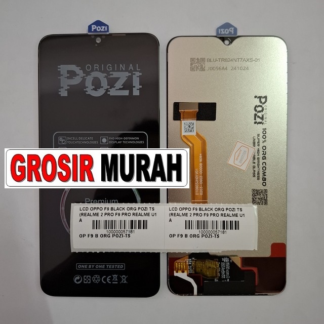Lcd Oppo F9 Black Org Pozi Ts (realme 2 Pro F9 Pro Realme U1 A7x)