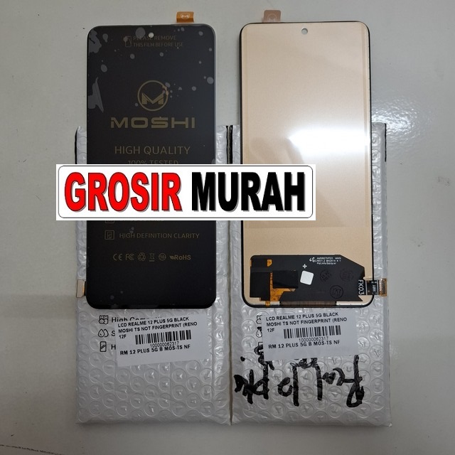 Lcd Realme 12 Plus 5g Black Moshi Ts Not Fingerprint (reno 12f 4g 5g Narzo 70 Pro 5g Realme P1 5g)