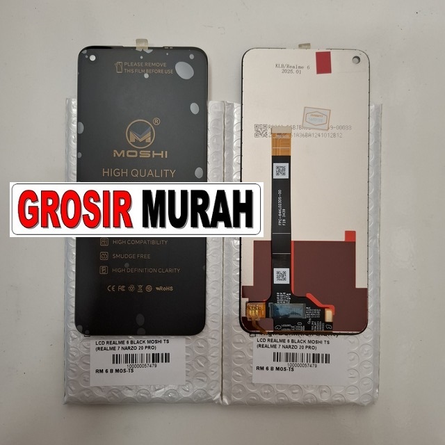 Lcd Realme 6 Black Moshi Ts (realme 7 Narzo 20 Pro)