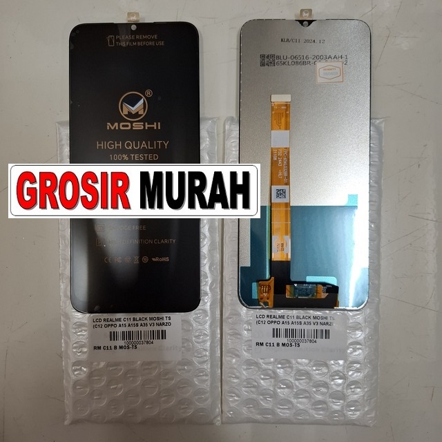Lcd Realme C11 Black Moshi Ts (c12 Oppo A15 A15s A35 V3 Narzo 20 30a C15)