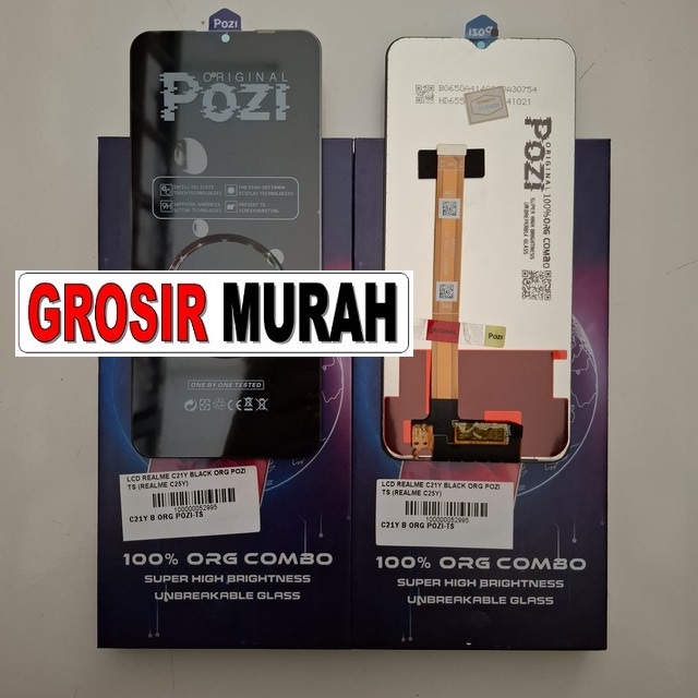 Lcd Realme C21y Black Org Pozi Ts (realme C25y)