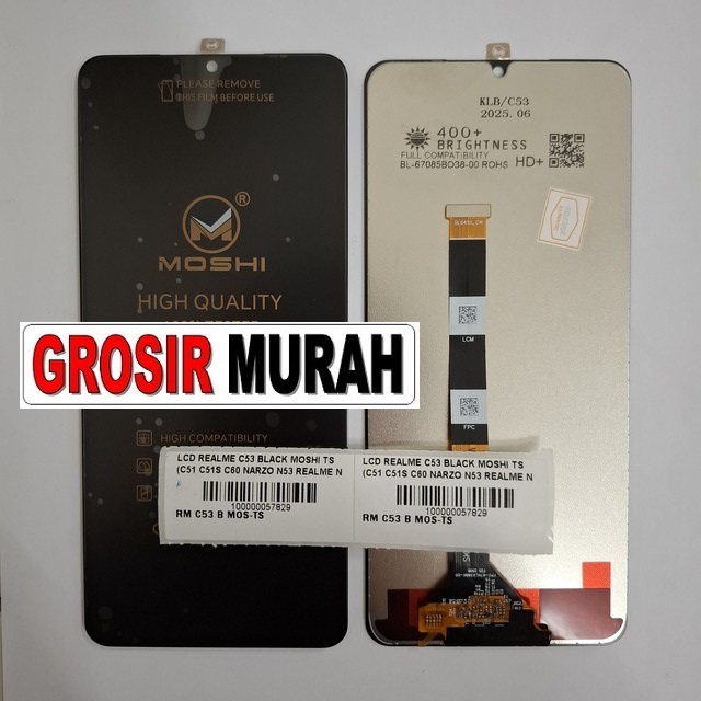Lcd Realme C53 Black Moshi Ts (c51 C51s C60 Narzo N53 Realme Note 50)