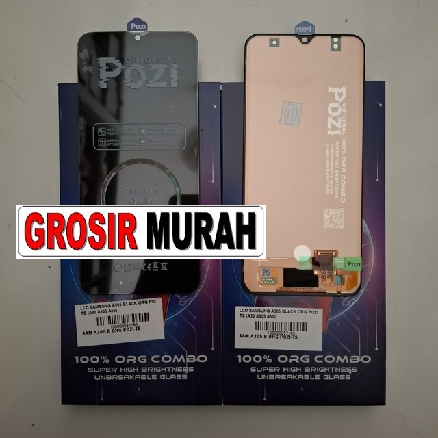 Lcd Samsung A305 Black Org Pozi Ts (a30 A505 A50)