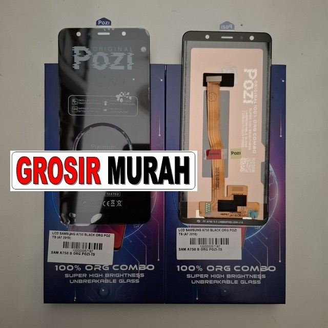 Lcd Samsung A750 Black Org Pozi Ts (a7 2018)