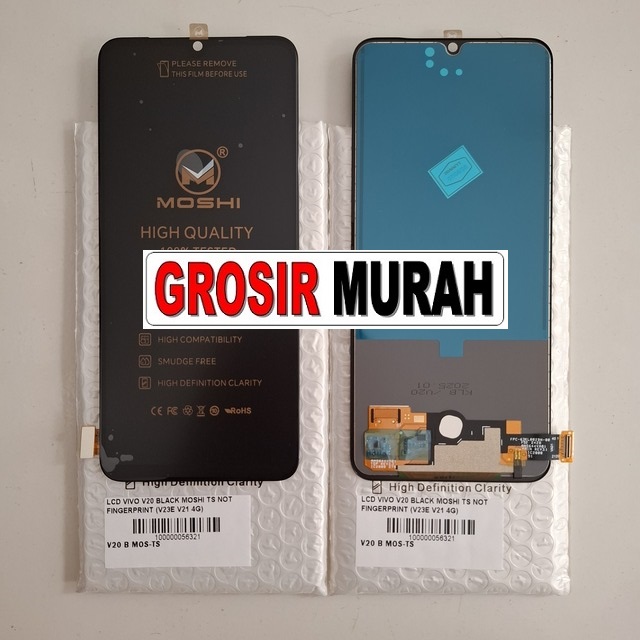 Lcd Vivo V20 Black Moshi Ts Not Fingerprint (v23e V21 4g S6 S7e V21 4g X50e X50 Lite Y73 4g Y75 4g I