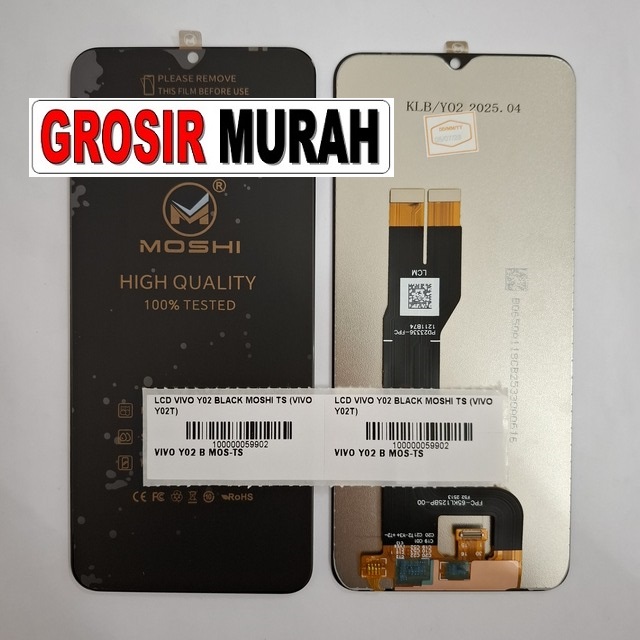 Lcd Vivo Y02 Black Moshi Ts (vivo Y02t Y11 2023 Y02a)