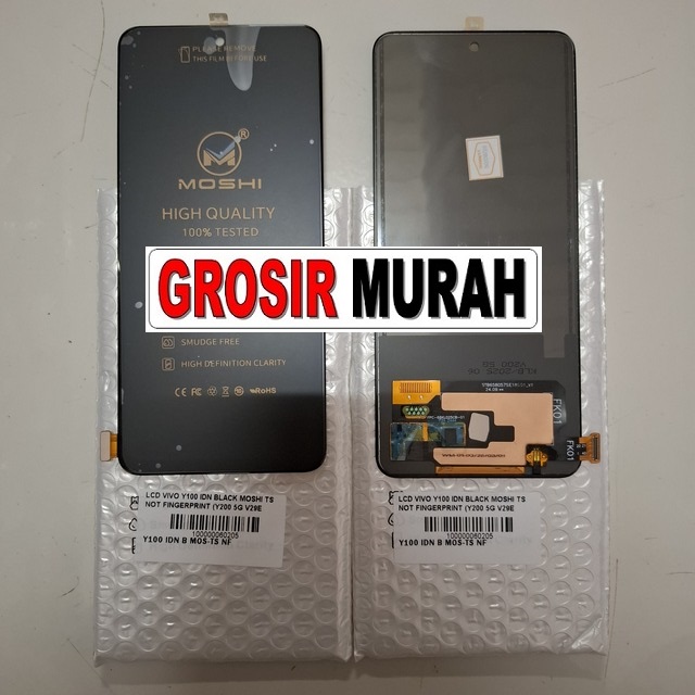 Lcd Vivo Y100 Idn Black Moshi Ts Not Finger (y200 5g V29e 5g T3 5g S18e Y100 Idn 5g V30 Lite V40 Se