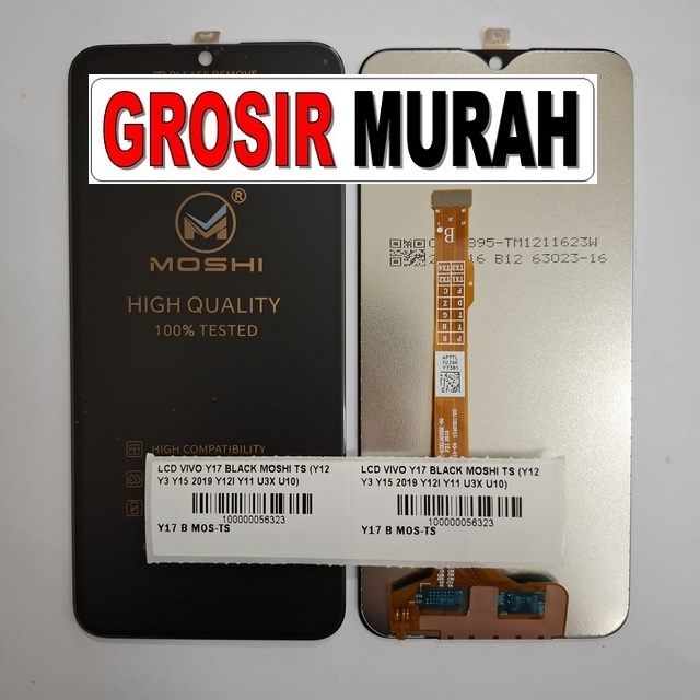 Lcd Vivo Y17 Black Moshi Ts (y12 Y3 Y15 2019 Y12i Y11 U3x U10)
