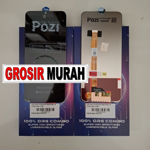 Lcd Vivo Y20 Black Org Pozi Ts (y12s Y20s Y15s Y01 Y02s Y11s Y33e Y31s Y30 5g Y3s Y21t Y21g Y21e Y16