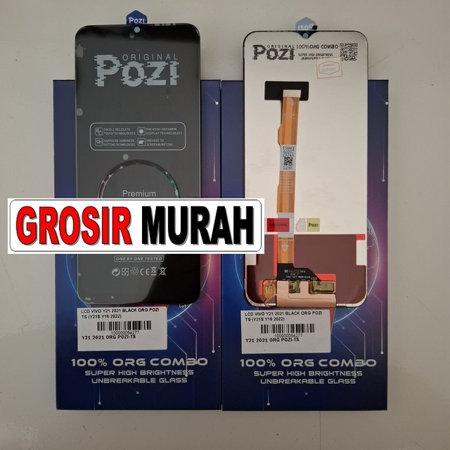 Lcd Vivo Y21 2021 Black Org Pozi Ts (y21s Y16 2022)