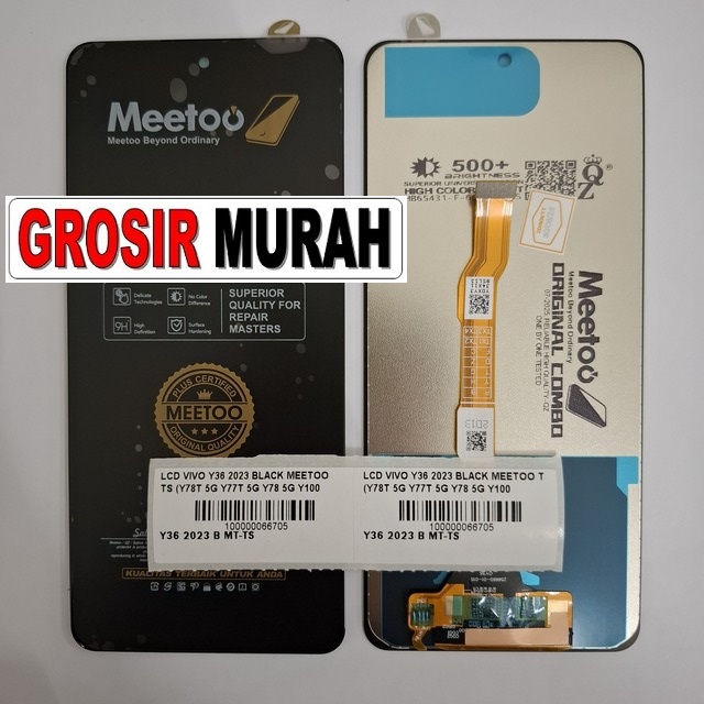 Lcd Vivo Y36 2023 Black Meetoo Ts (y78t 5g Y77t 5g Y78 5g Y100t 5g Y100i 5g Iqoo Z7x Z7 Z8 Z8x