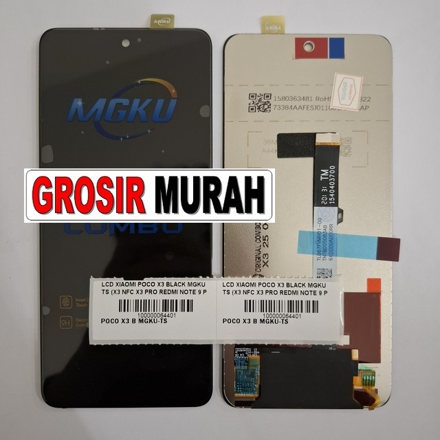 Lcd Xiaomi Poco X3 Black Mgku Ts (x3 Nfc X3 Pro Redmi Note 9 Pro 5g)