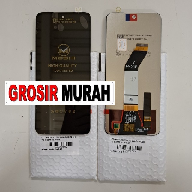 Lcd Xiaomi Redmi 10 Black Moshi Ts (redmi 10 2022 Redmi 10 Prime)