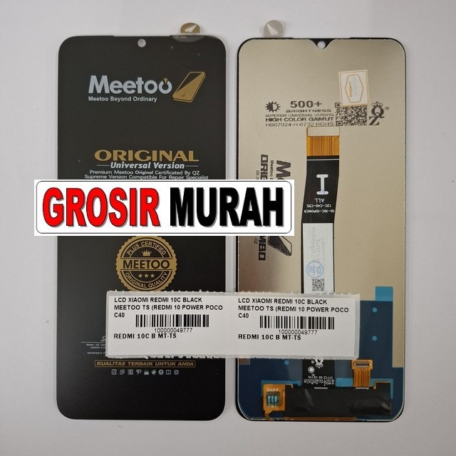Lcd Xiaomi Redmi 10c Black Meetoo Ts (redmi 10 Power Poco C40 Redmi 12c)
