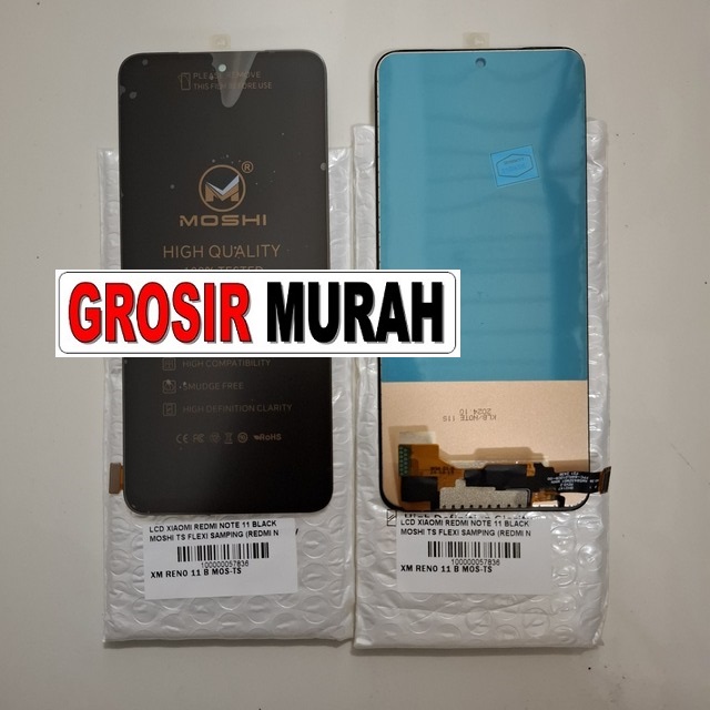 Lcd Xiaomi Redmi Note 11 Black Moshi Ts Flexi Samping (Redmi Note 11S Note 12S Poco M4 Pro 4G)