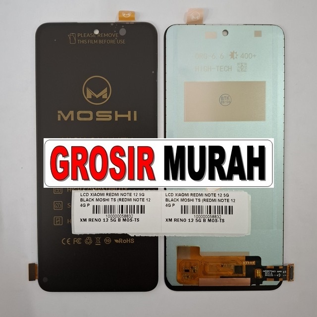 Lcd Xiaomi Redmi Note 12 5g Black Moshi Ts (redmi Note 12 4g Poco X5 5g)