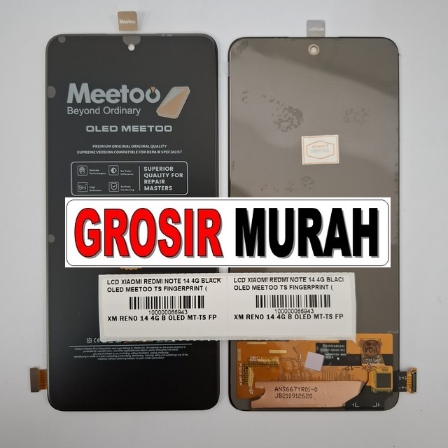 LCD Xiaomi Redmi Note 14 4G Oled Meetoo Fingerprint Kompatibel Redmi Note 14 5G, Poco M7 Pro 5G