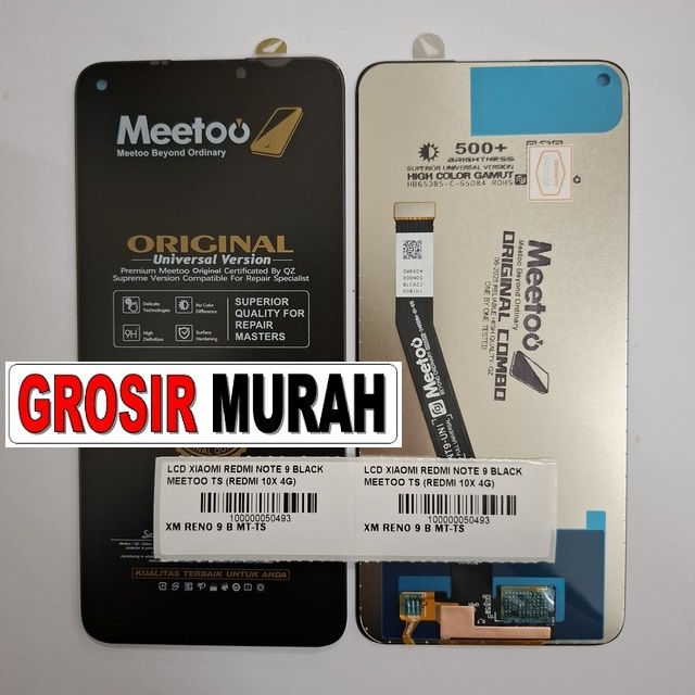 Lcd Xiaomi Redmi Note 9 Black Meetoo Ts (redmi 10x 4g)