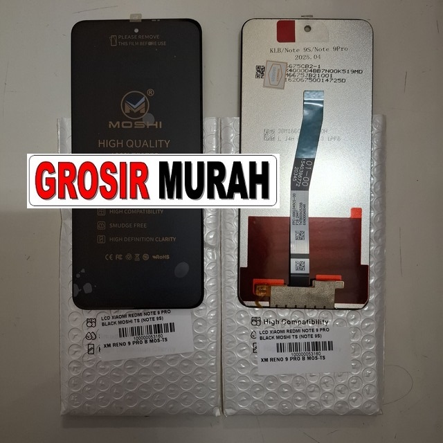 Lcd Xiaomi Redmi Note 9 Pro Black Moshi Ts (note 9s)