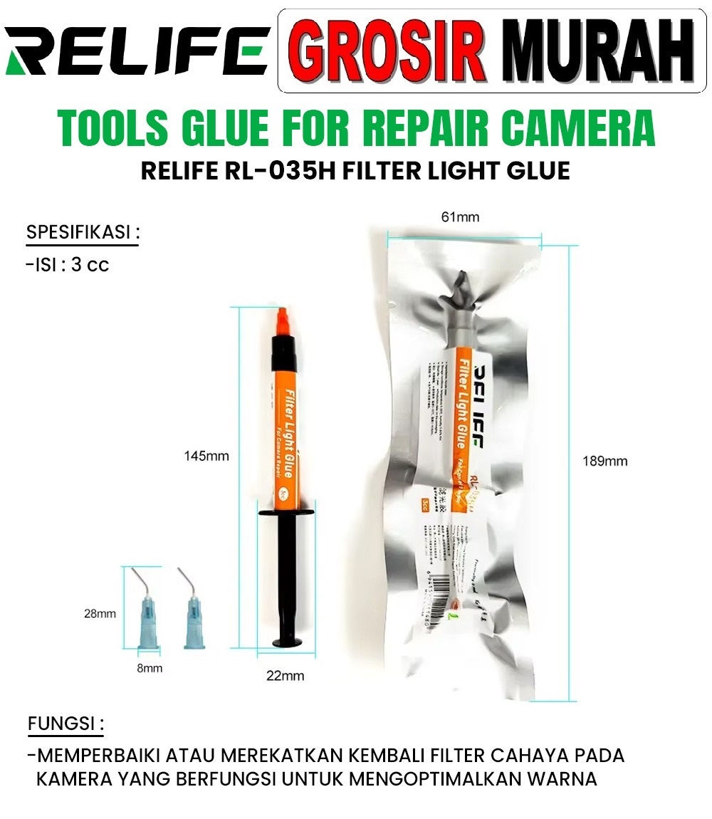 Tool Lem Relife Rl-035h 3ml For Repair Camera Filter Light Glue