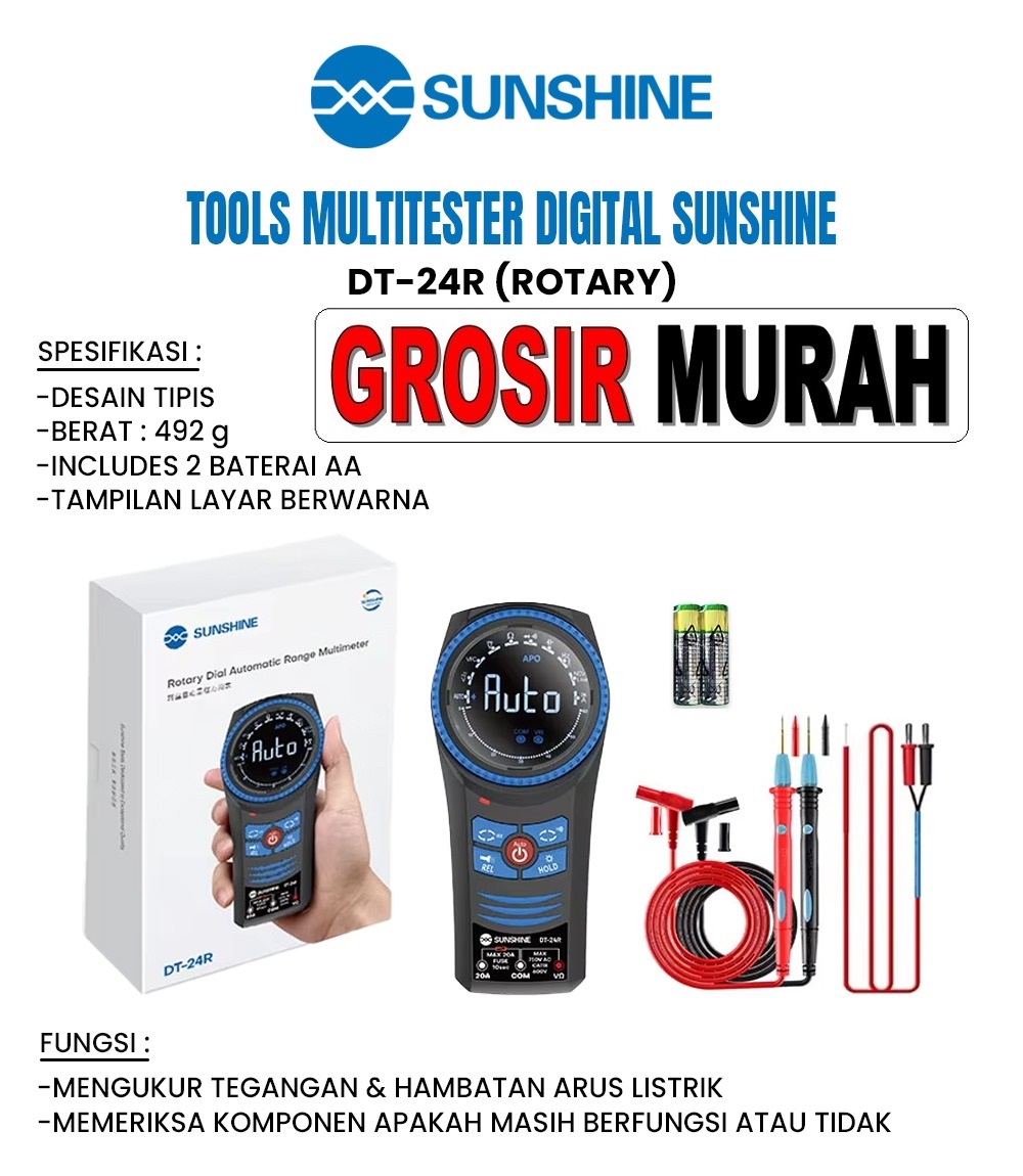 Tool Multitester Digital Sunshine Dt-24r Rotary