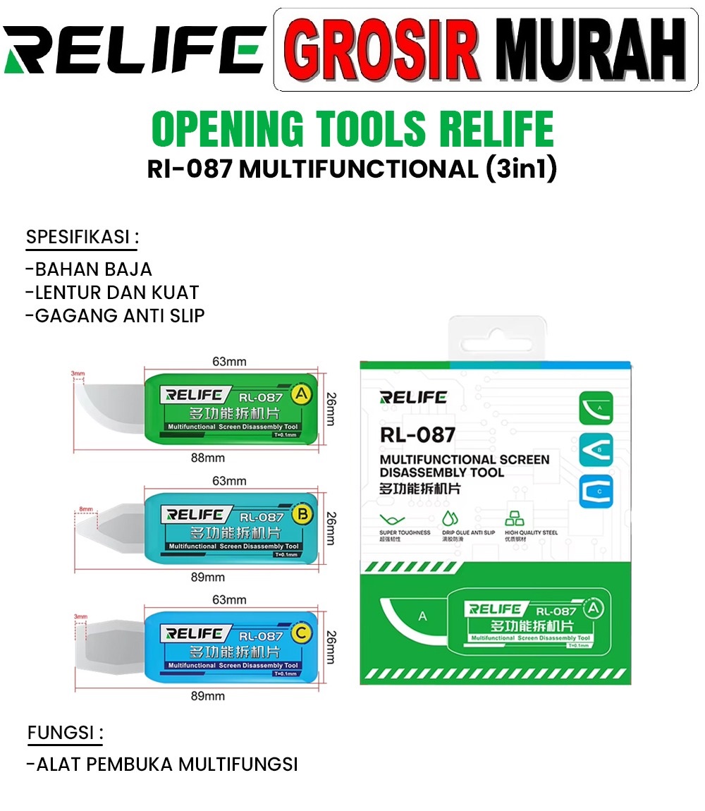 Tool Opening Tools Relife Rl-087 Multifunctional 3in1