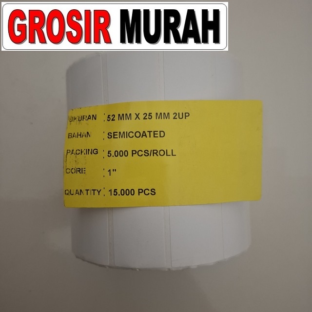 Stiker Multi Fungsi Ukuran 5.2cm X 2.5cm 1rol Isi 5000pcs