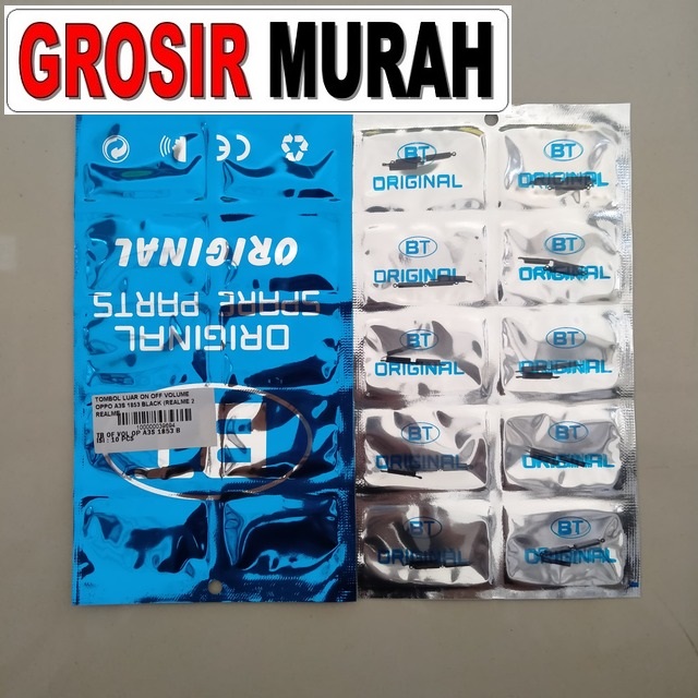 Tombol Luar On Off Volume Oppo A3s 1853 Black (realme 2 Realme C1)