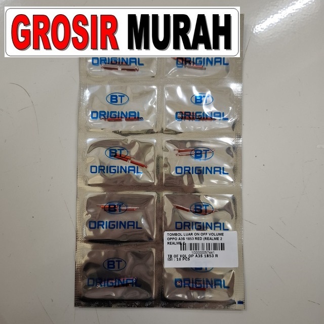 Tombol Luar On Off Volume Oppo A3s 1853 Red (realme 2 Realme C1)