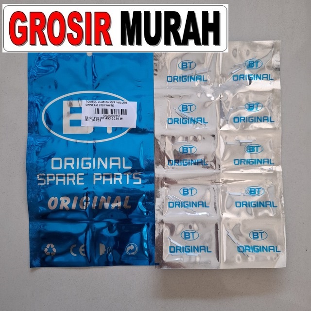 Tombol Luar On Off Volume Oppo A53 2020 White