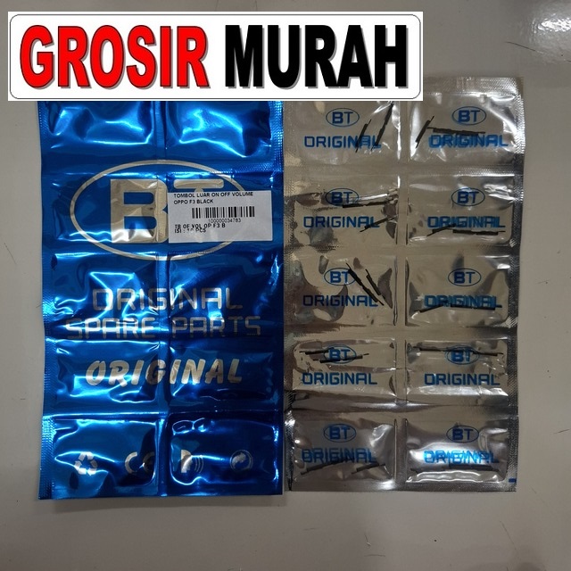 Tombol Luar On Off Volume Oppo F3 Black