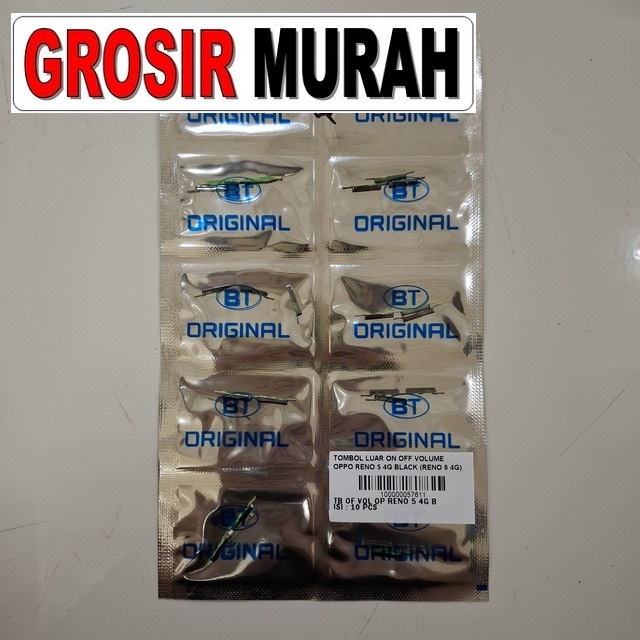 Tombol Luar On Off Volume Oppo Reno 5 4g Black (reno 6 4g)